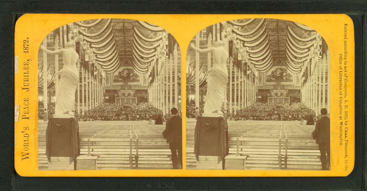 A világ békejubileuma vagy a Boston Colosseum, 1872 alkotó: Charles Pollock