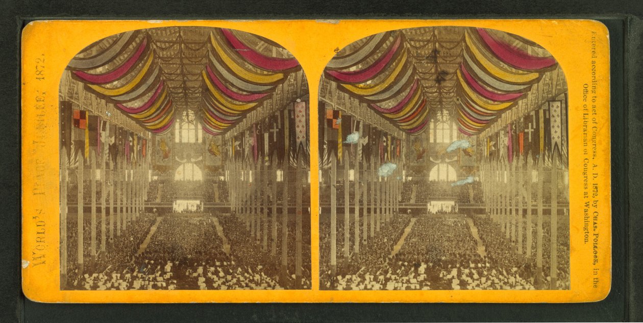 A világ békejubileuma vagy a Boston Colosseum, 1872 alkotó: Charles Pollock