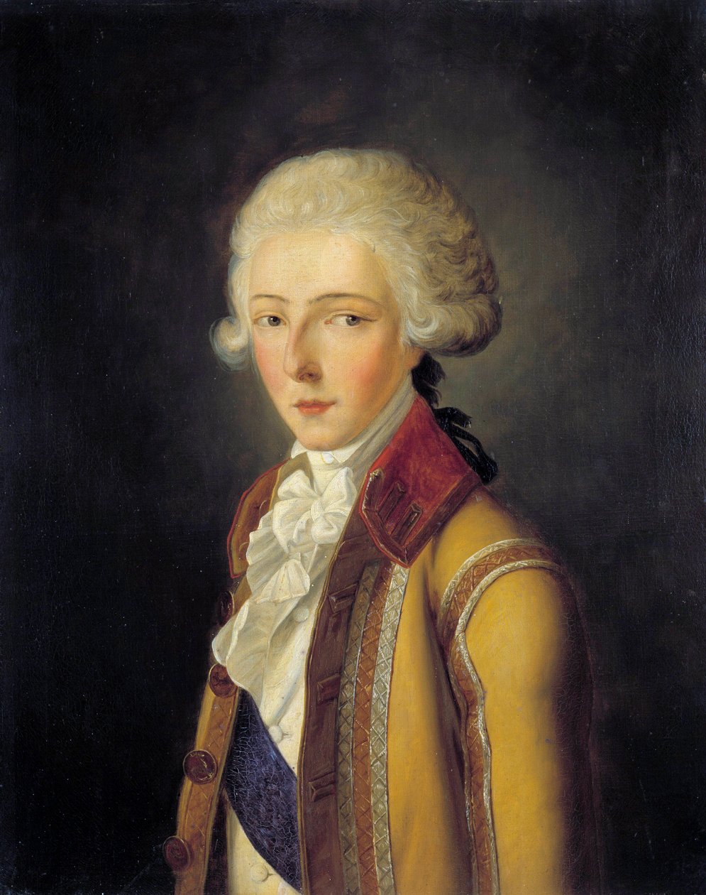 Louis Antoine Henri de Bourbon-Conde, Enghien hercegének (1772-1804) portréja – 1788 körül ábrázolja, aki a „Conde-házból” származó őzike hasú vadászfestékét viseli. Charles Rauch (1791-1857) festménye 1836. Dim. 0,65x0,54 m. - Louis-Antoi portréja alkotó: Charles Rauch