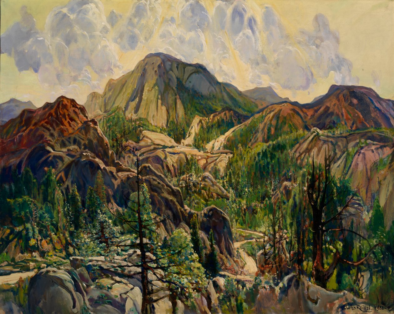 Út a Cuyamacasban, kb. 1933-1934. alkotó: Charles Reiffel