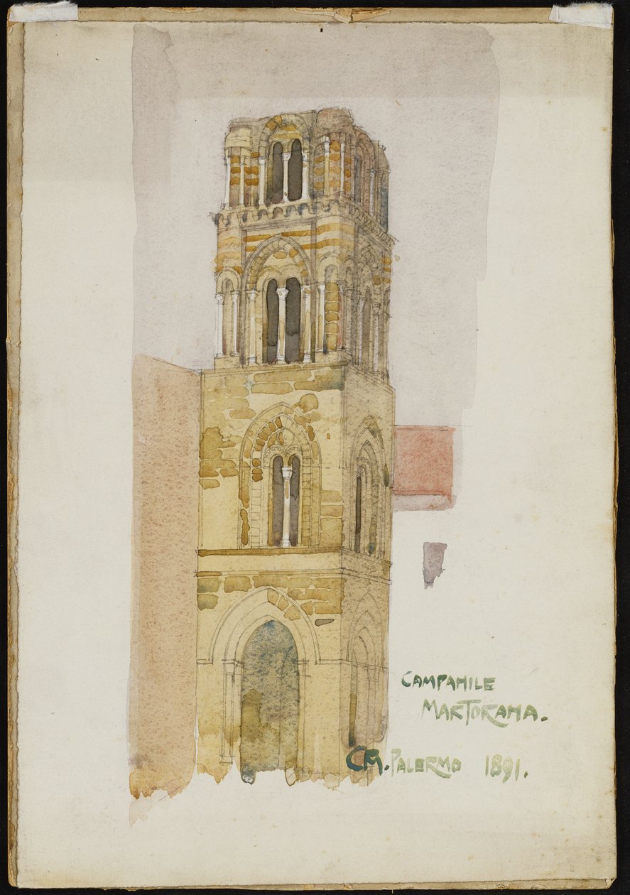 Martorana harangtorony, Palermo, 1891 alkotó: Charles Rennie Mackintosh