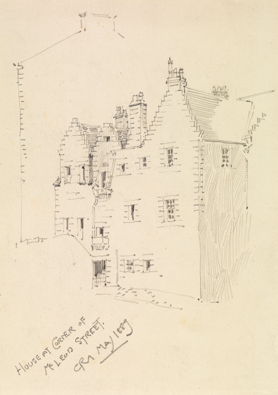 House At Corner Of Mcleod Street alkotó: Charles Rennie Mackintosh