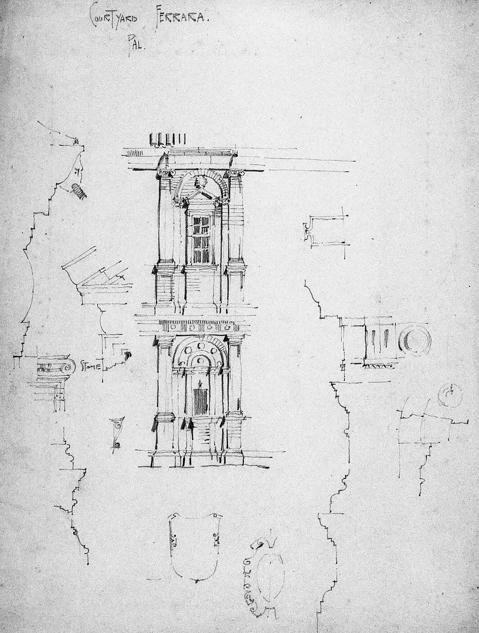 Palotaudvar, Ferrara, 1891 alkotó: Charles Rennie Mackintosh