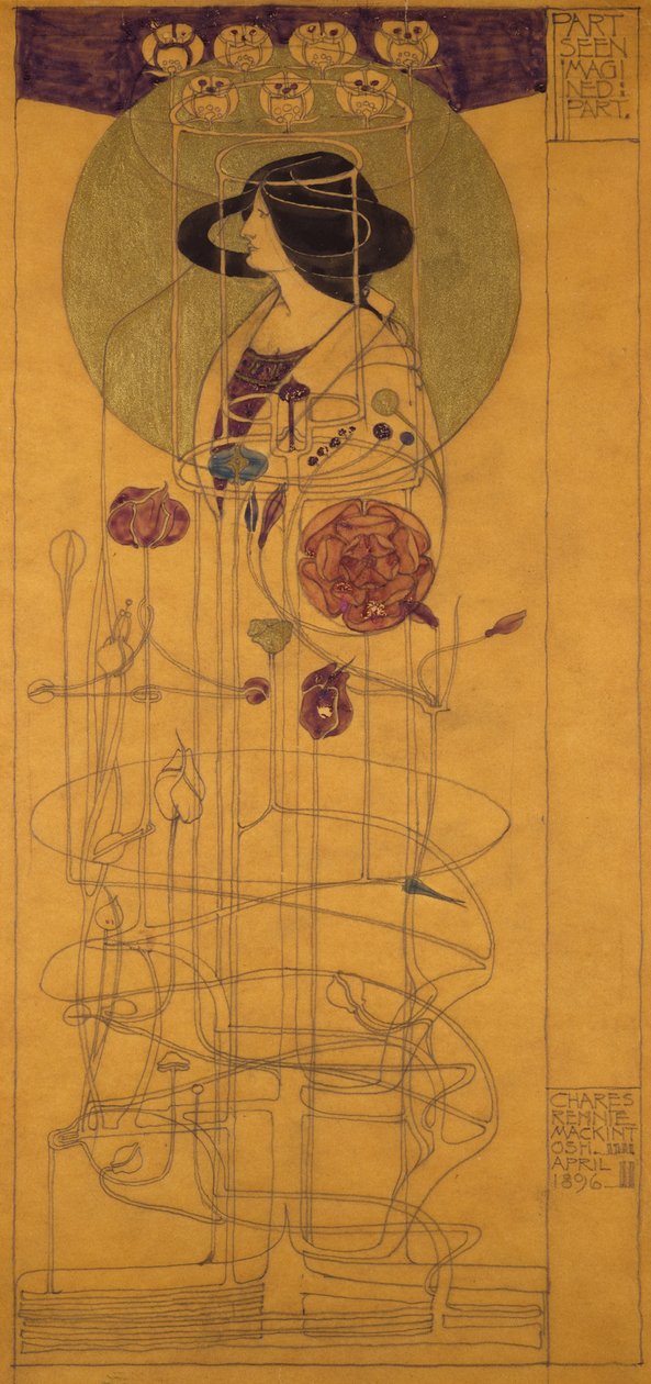 Látott rész, elképzelt rész alkotó: Charles Rennie Mackintosh