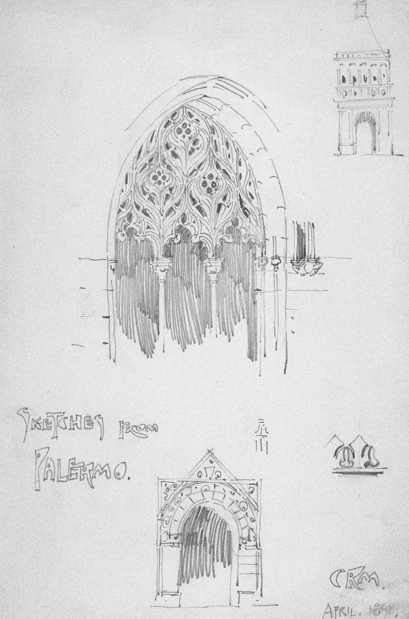 Vázlatok Palermóból alkotó: Charles Rennie Mackintosh