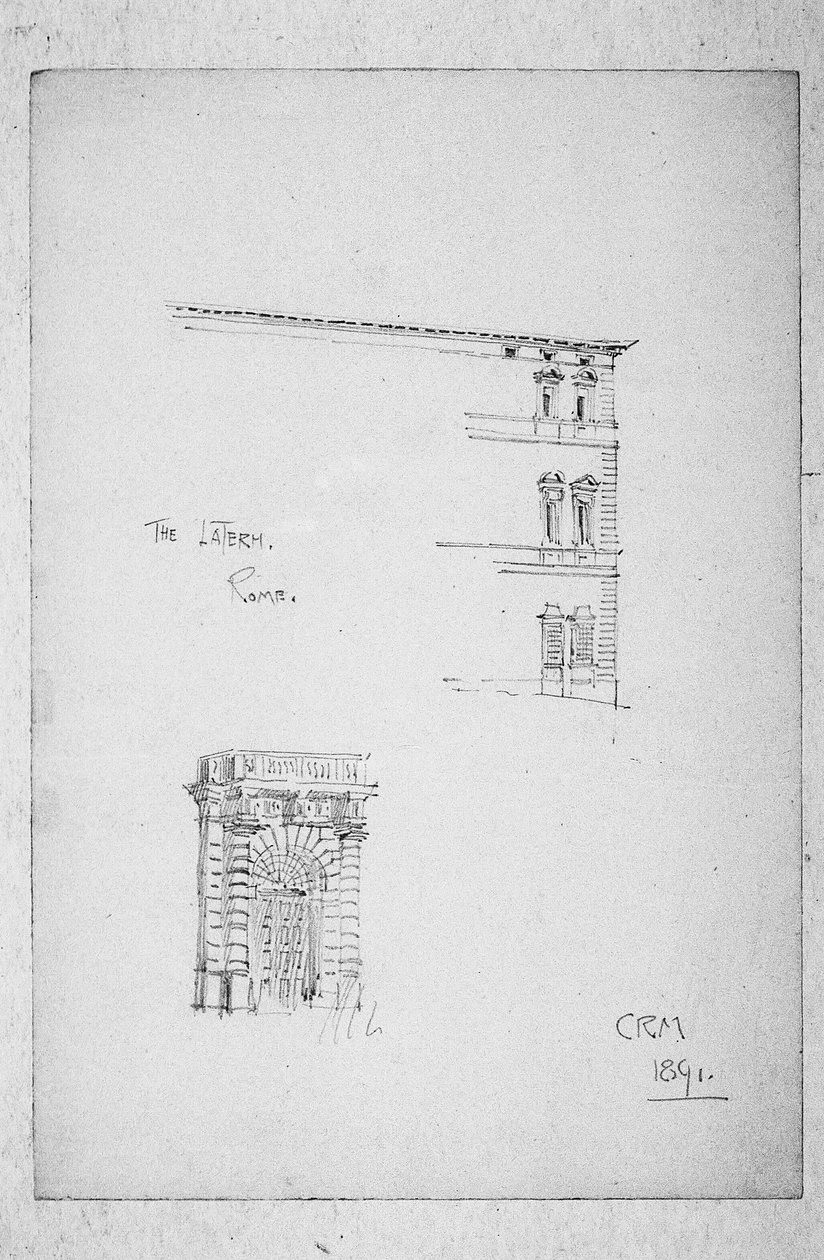 A Laterán, Róma, 1891 alkotó: Charles Rennie Mackintosh