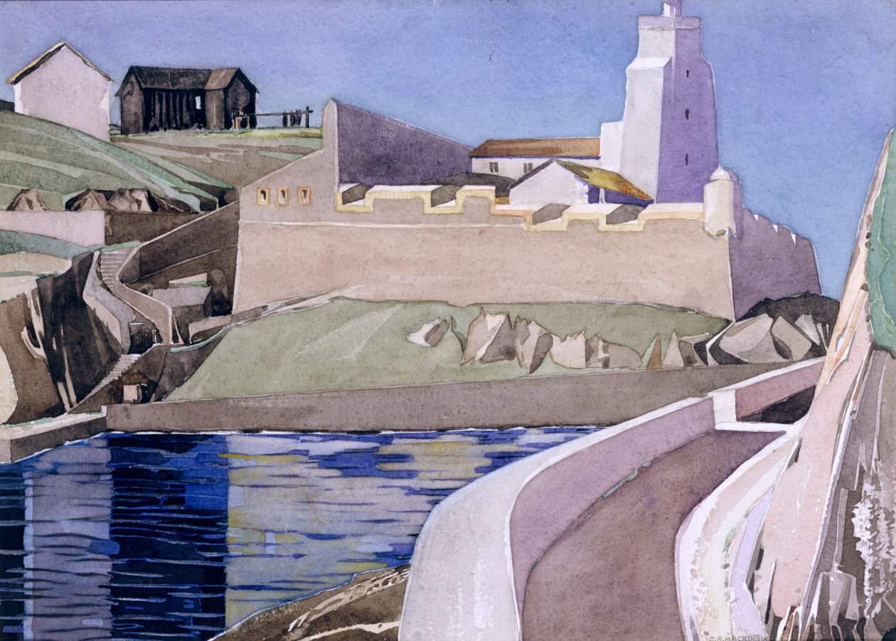 A világítótorony, 1927 (wc ceruzával papíron) alkotó: Charles Rennie Mackintosh