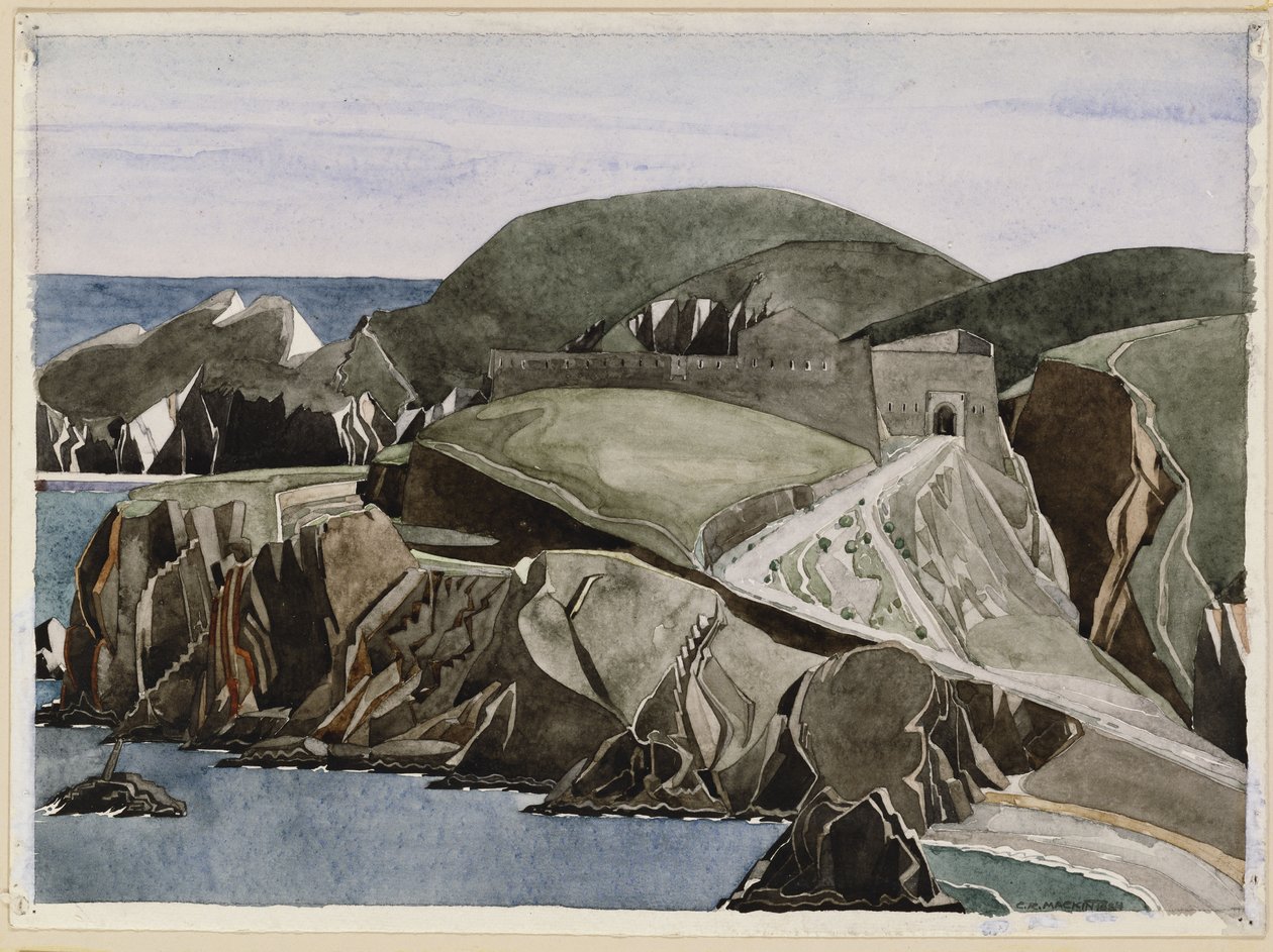Az út a sziklákon át, 1926-27 körül alkotó: Charles Rennie Mackintosh