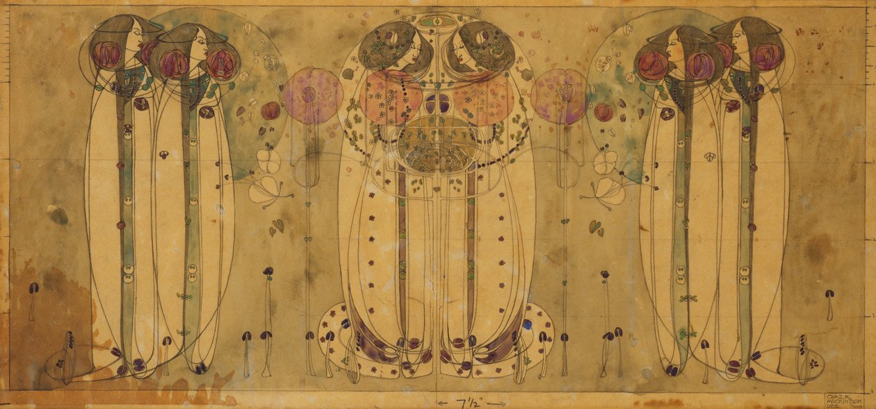 A Wassail, 1900 alkotó: Charles Rennie Mackintosh