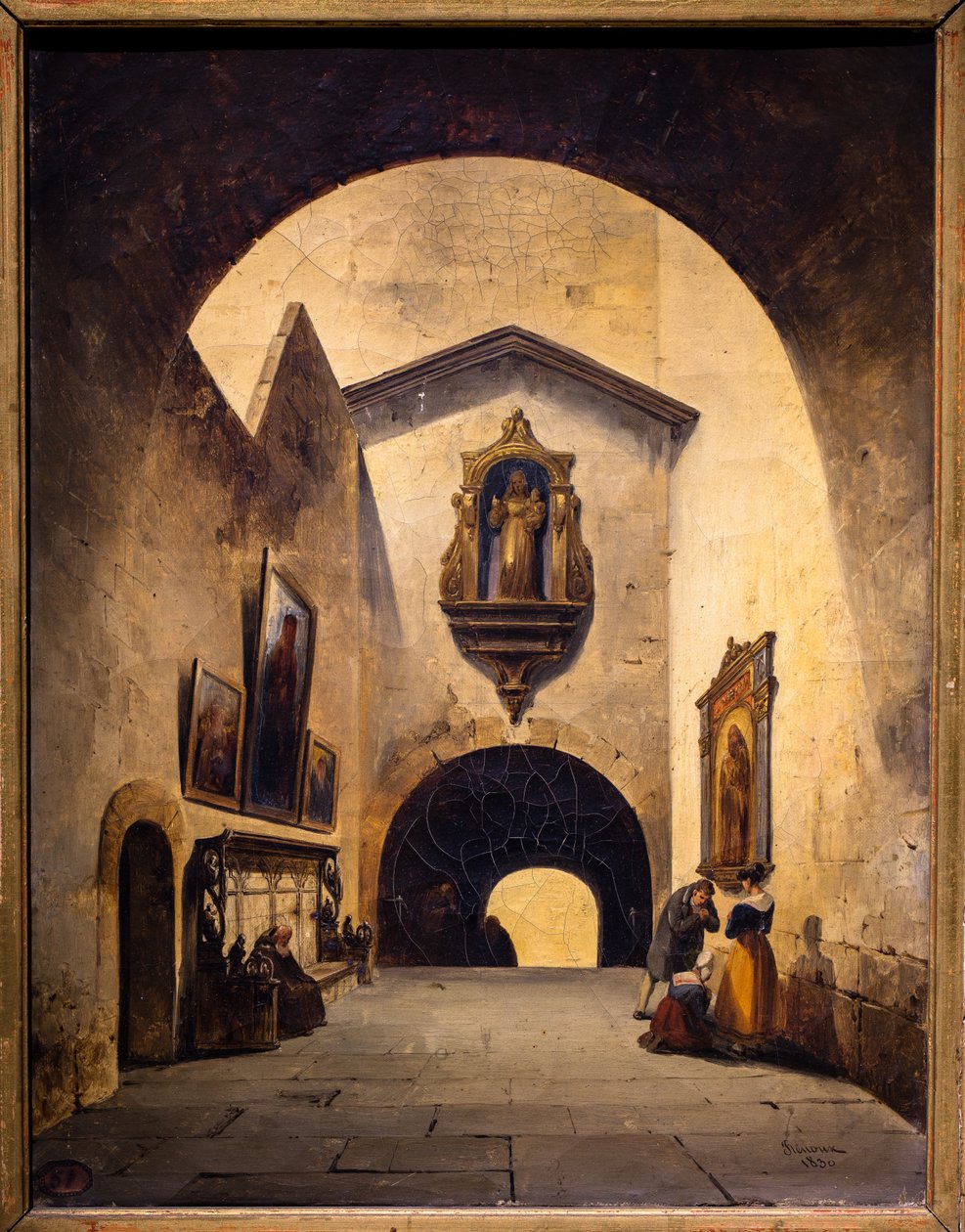 A kolostor belseje alkotó: Charles Renoux