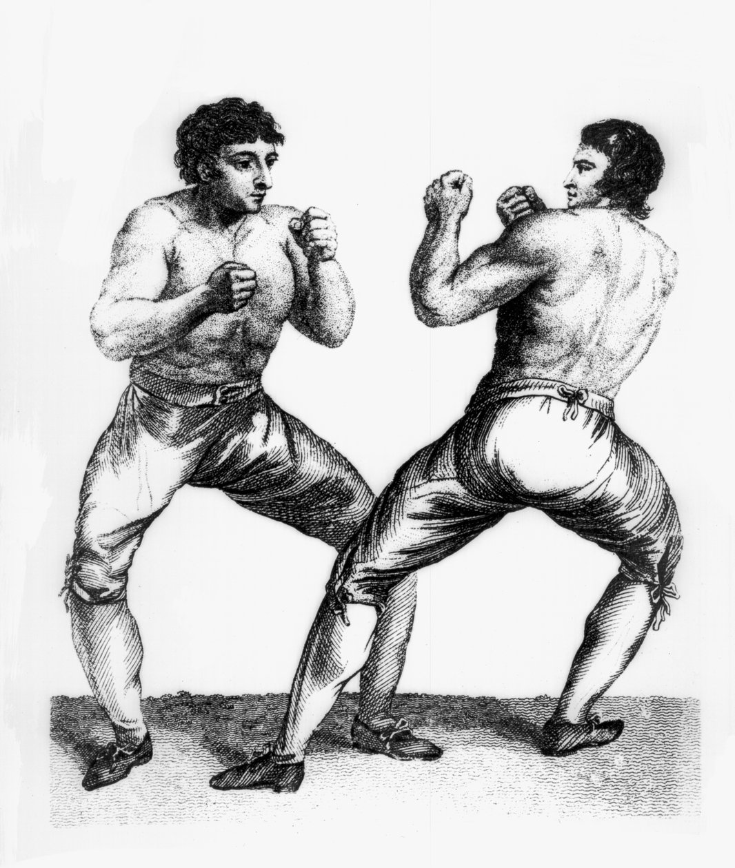 Bokszmeccs Daniel Mendoza és Richard Humphreys között, 1790. szeptember 29. alkotó: Charles Reuben Ryley