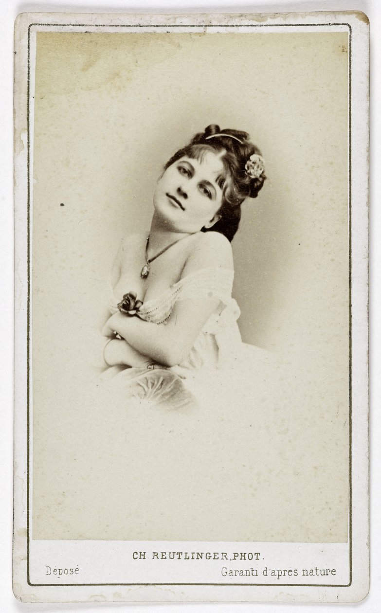 Henriette Victoire Drouard (1851-1923) színésznő portréja. alkotó: Charles Reutlinger