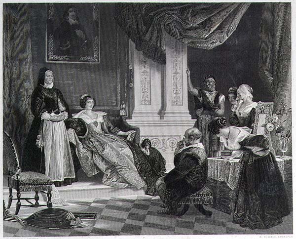 Sancho és a hercegnő, R. Staines metszet (metszet) (lásd még 15321) alkotó: Charles Robert (after) Leslie