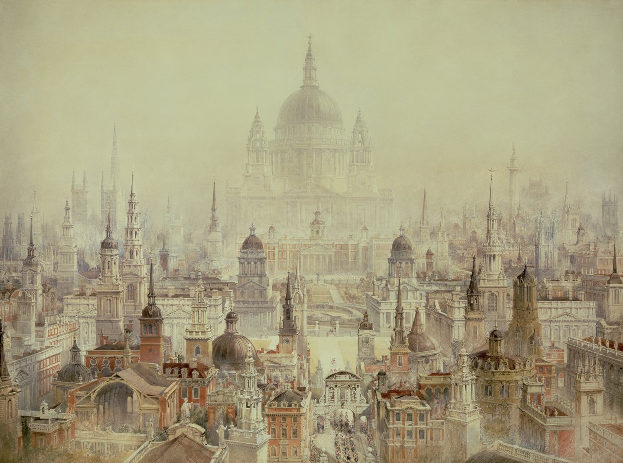 Tisztelgés Sir Christopher Wren előtt alkotó: Charles Robert Cockerell