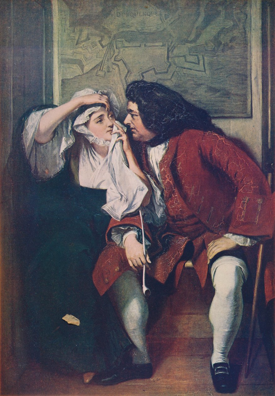 Jelenet a Tristramból, Shandy, Toby bácsi és az özvegy Wadman, 182930, 1915 alkotó: Charles Robert Leslie