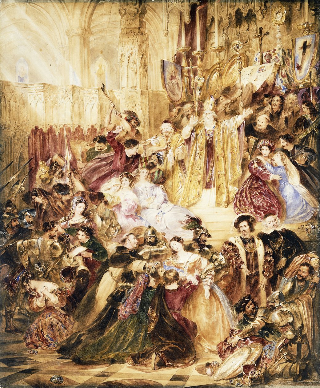 Áldás megszakítva, alkotó: Charles Robert Leslie