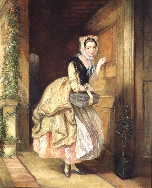 Kopogtatás az ajtón alkotó: Charles Robert Leslie