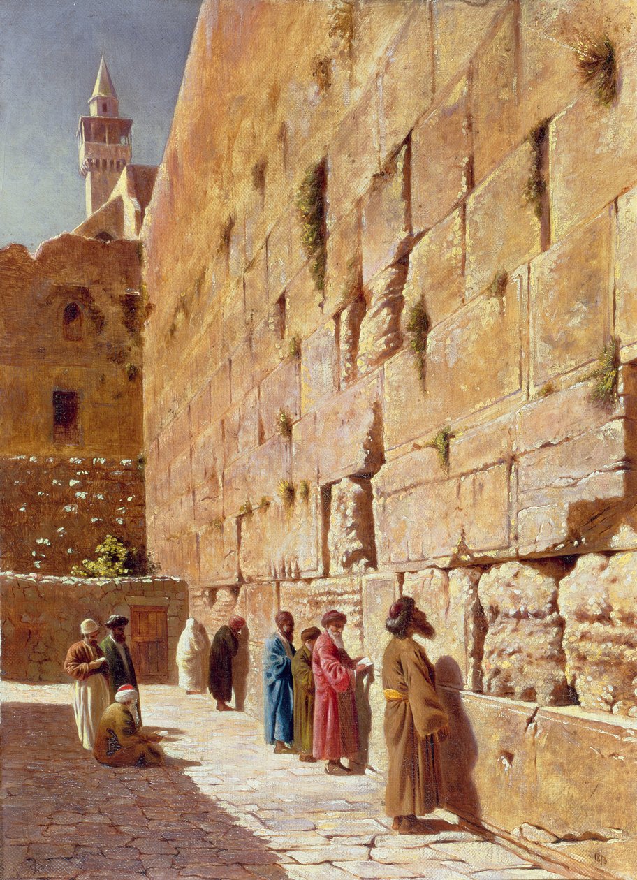 A Siratófalnál, 1873 alkotó: Charles Robertson