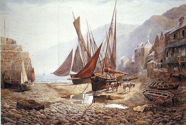 A Harbour Pool, Clovelly alkotó: Charles Robertson