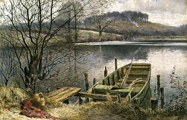 A folyami komp (akvarell és gouache) alkotó: Charles Robertson