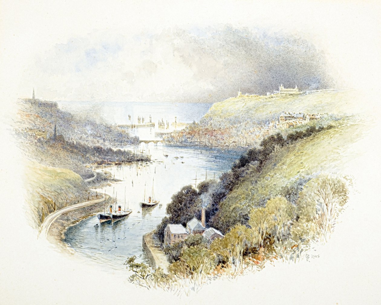 Whitby, Yorkshire (akvarell) alkotó: Charles Robertson