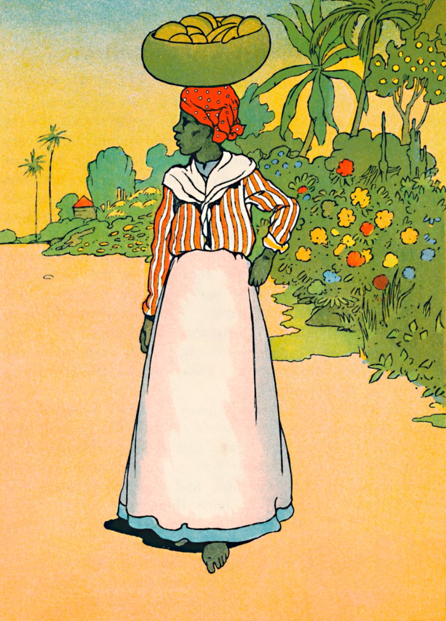 Egy utca Jamaicában, 1912 alkotó: Charles Robinson