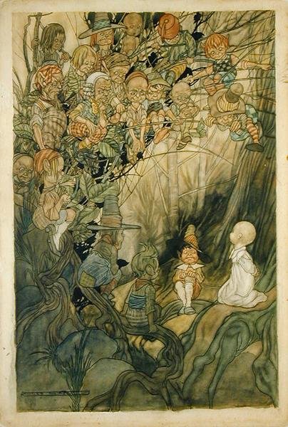 Tündérek (akvarell papíron) alkotó: Charles Robinson