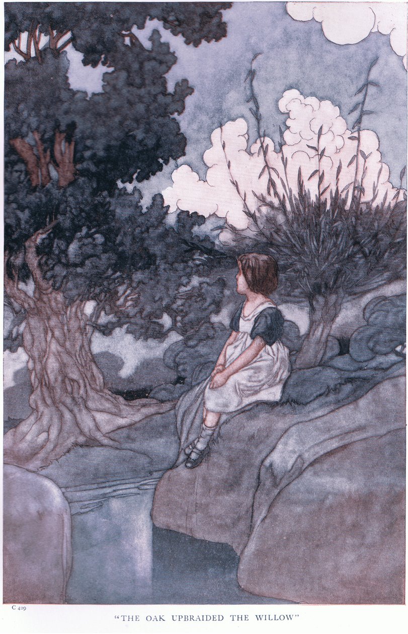 A tölgy megmarta a Willow-t, 1930-as évek alkotó: Charles Robinson