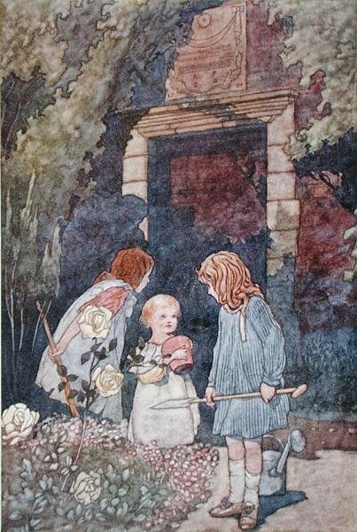 A gyermekkert, 1912-ben (színes litó) alkotó: Charles Robinson