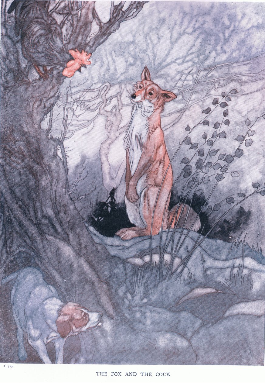 A róka és a kakas, 1930-as évek alkotó: Charles Robinson