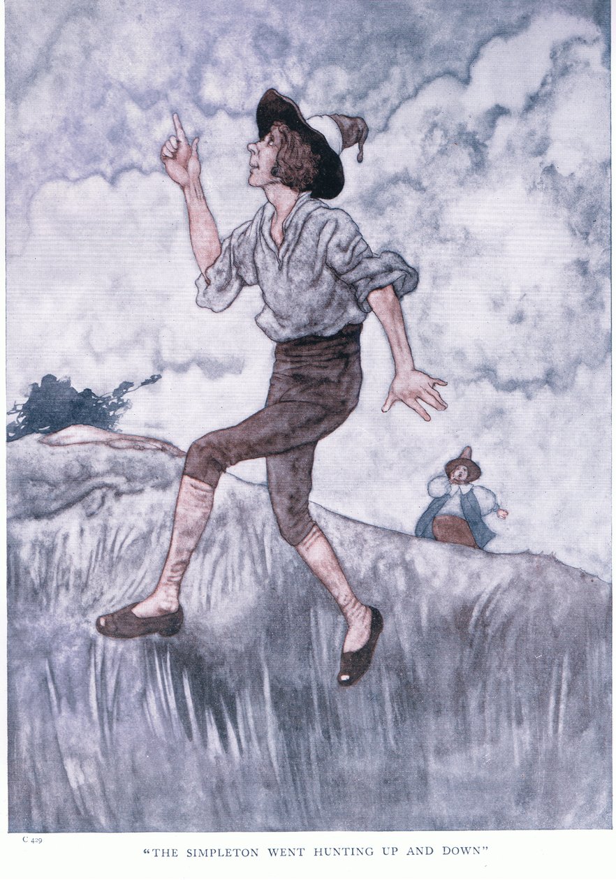 Az egyszerű ember fel-alá járt vadászni, az 1930-as években alkotó: Charles Robinson