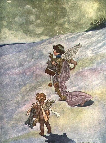 Winter, az 1920-as Pears Annual számára megrendelt The Seasons című kötetből. alkotó: Charles Robinson