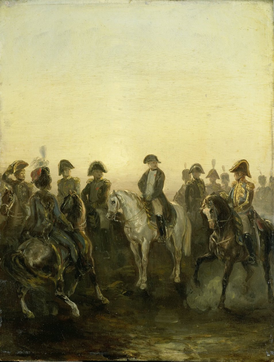 Napóleon a személyzetével alkotó: Charles Rochussen