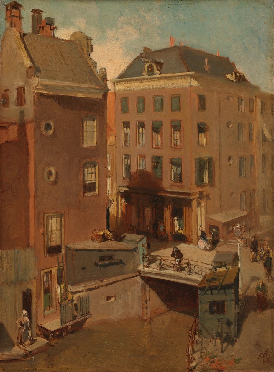 Az Osjessluis a Kalverstraat közelében Amszterdamban alkotó: Charles Rochussen
