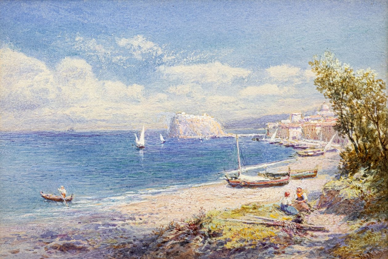 Nápolyi öböl (akvarell) alkotó: Charles Rowbotham