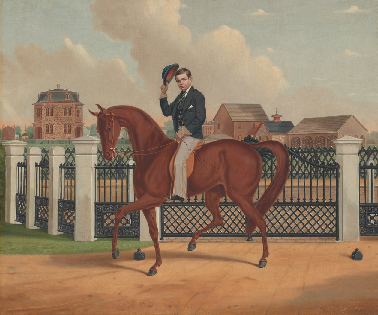 George Franklin Archer és az íjász rezidencia, 1871. alkotó: Charles S. Humphreys