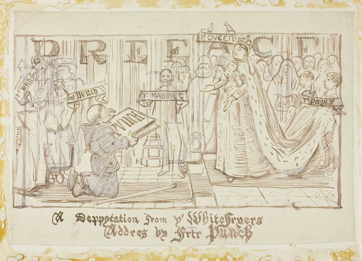 A Whitefriars küldöttsége alkotó: Charles Samuel Keene