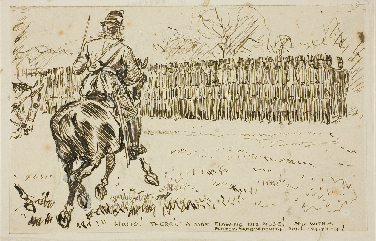 Katonai szemle alkotó: Charles Samuel Keene