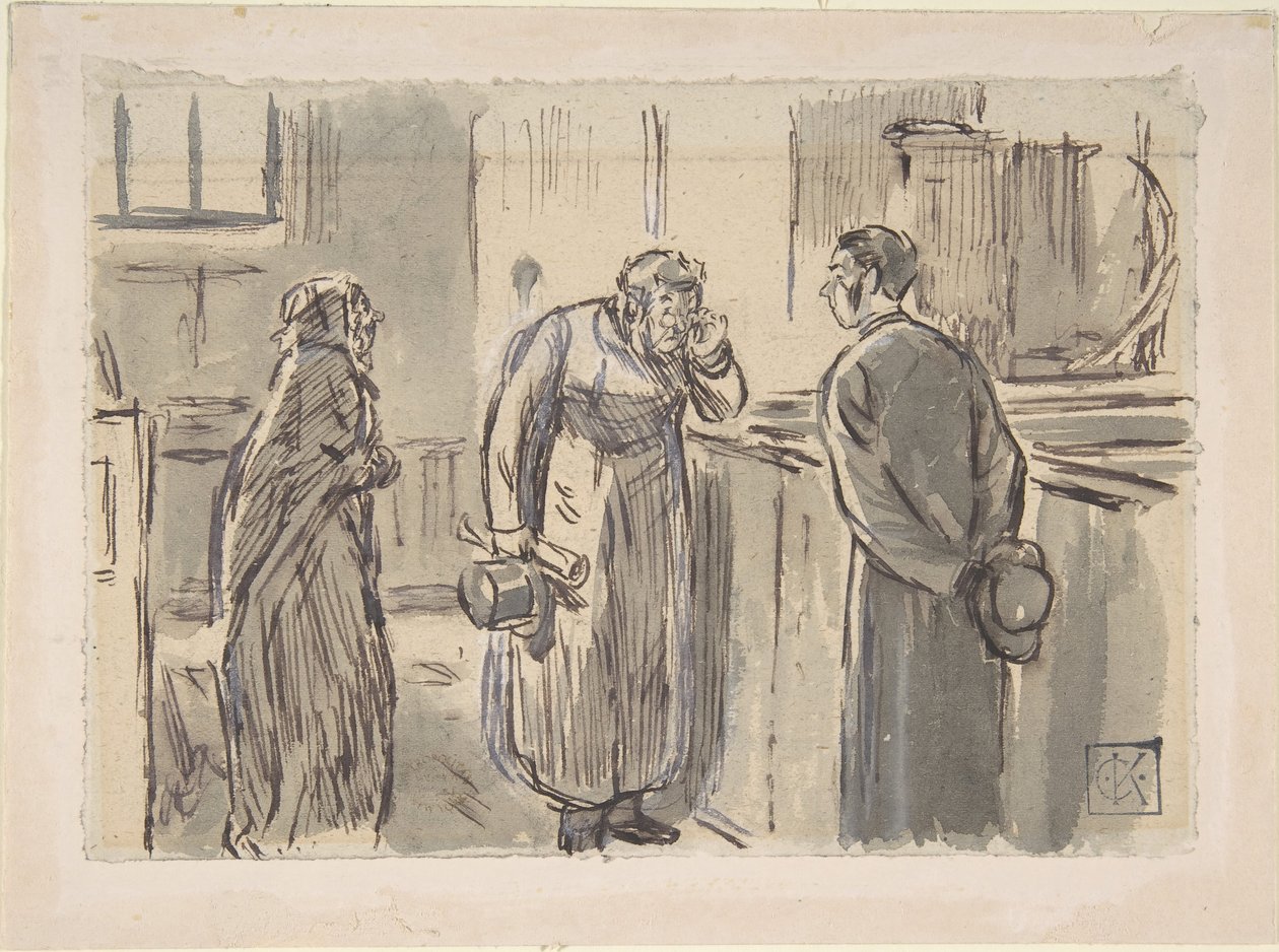 Egy vikárius és egy lelkész, 1870-1891. alkotó: Charles Samuel Keene