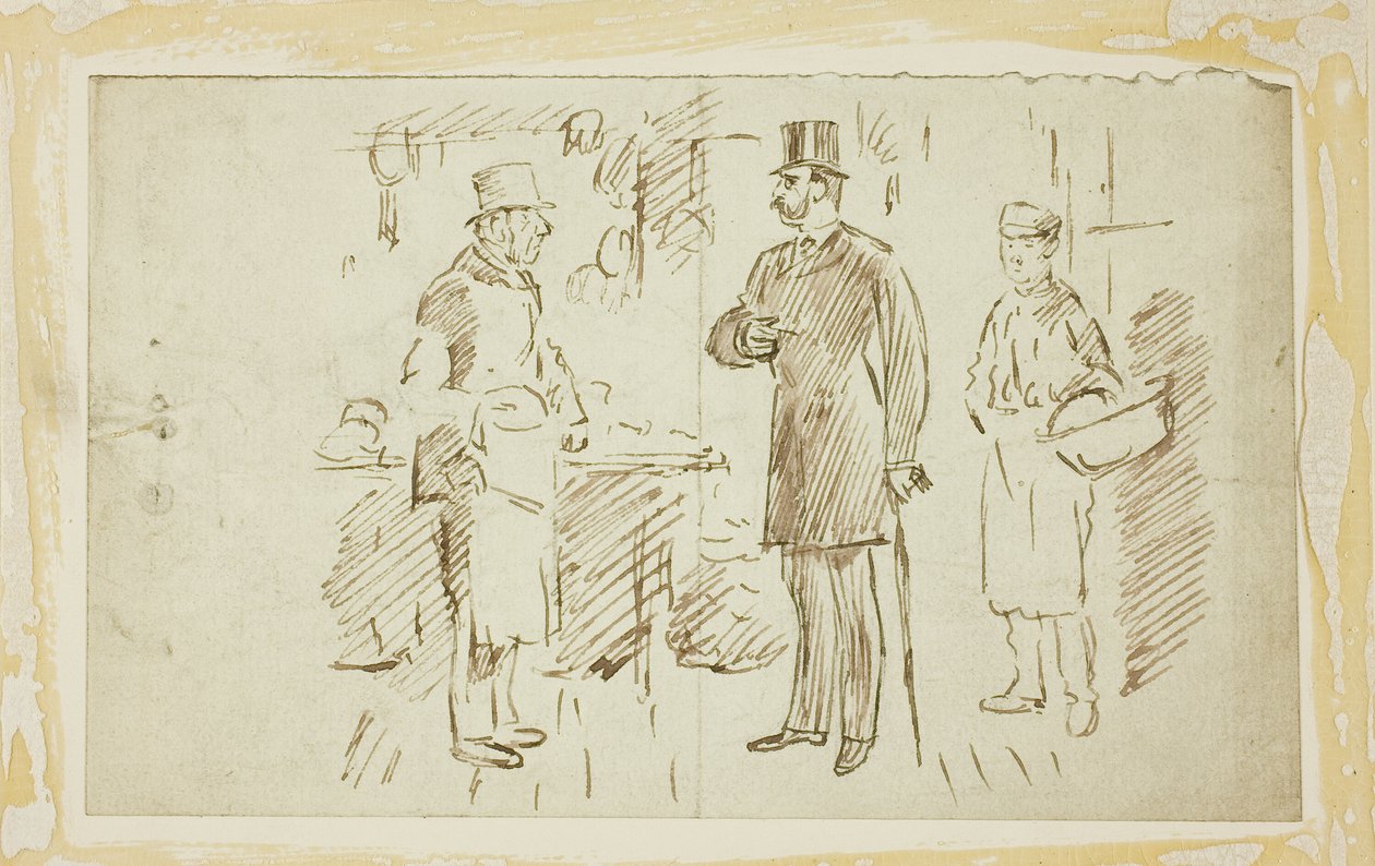 Gent Tall Hat Megszólító hentes alkotó: Charles Samuel Keene