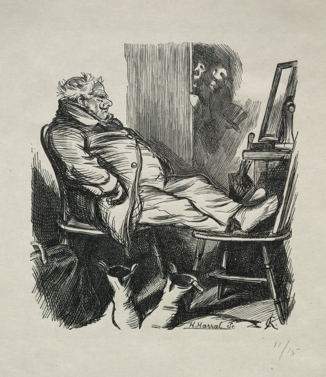 Hogyan vesztettem el a bajuszomat, 1866. alkotó: Charles Samuel Keene