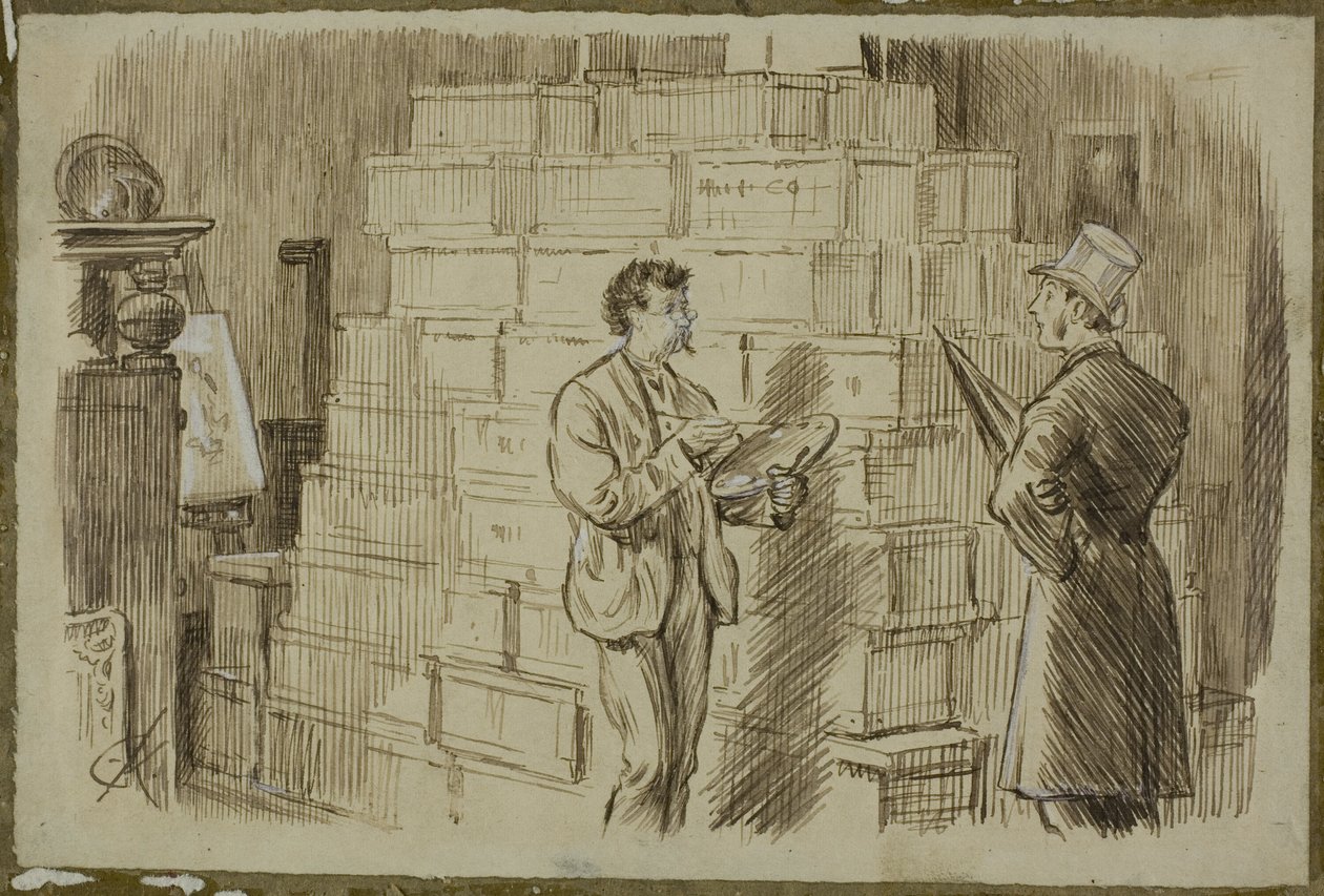 A Stúdióban alkotó: Charles Samuel Keene