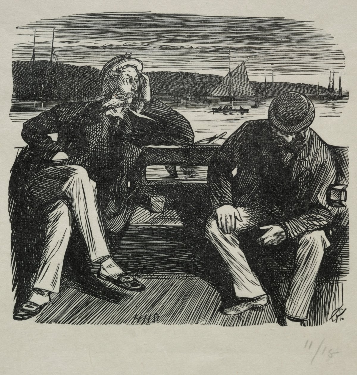 Lady Nelly – a flört, 1869. alkotó: Charles Samuel Keene