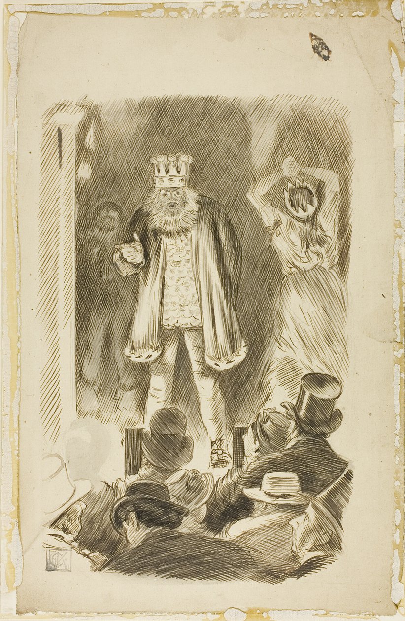 Lord Salisbury beszédet mond egy gyűlésen alkotó: Charles Samuel Keene