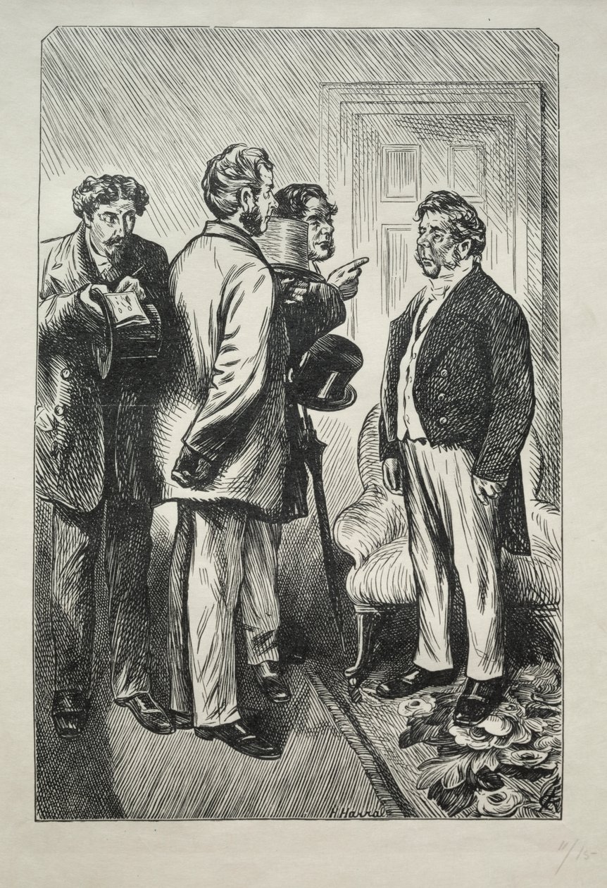 A mi karácsonyi pulykánk, Mr. Bobsby aggódik alkotó: Charles Samuel Keene