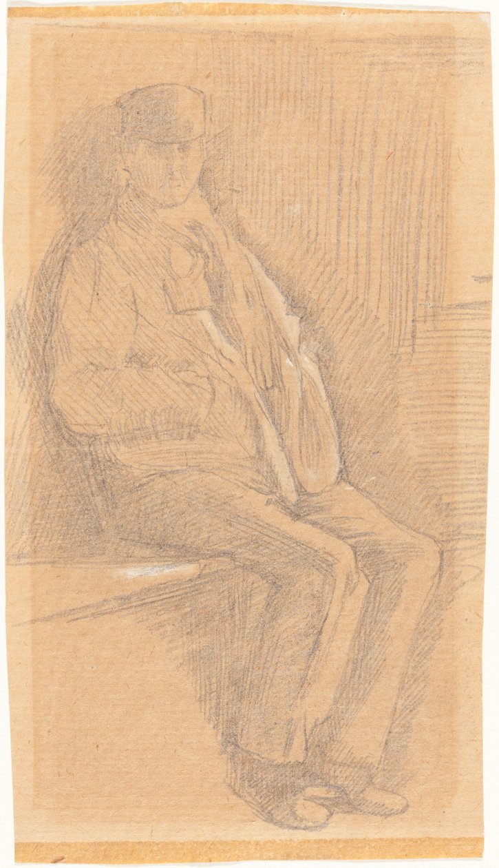 Ülő ember alkotó: Charles Samuel Keene