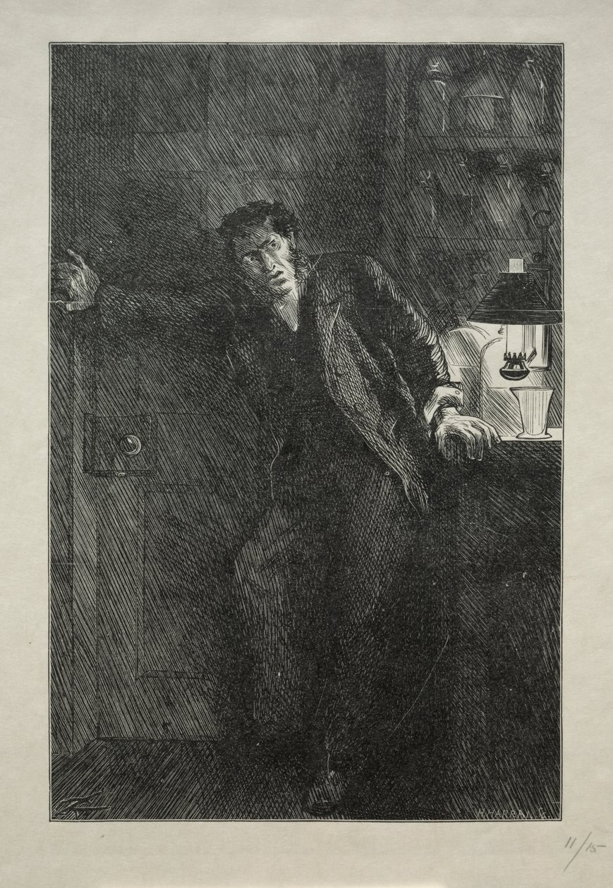 A kabát szőrme béléssel alkotó: Charles Samuel Keene