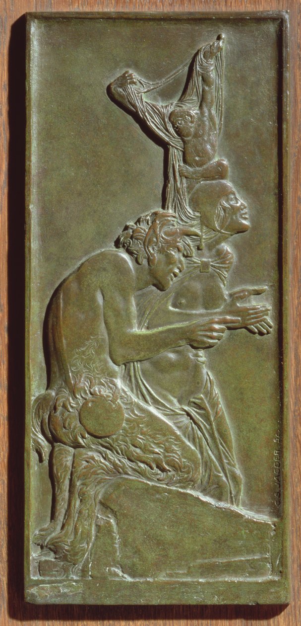 Nimfa és Szatír, 1930 körül (bronz) (lásd még: 165266) alkotó: Charles Sergeant Jagger
