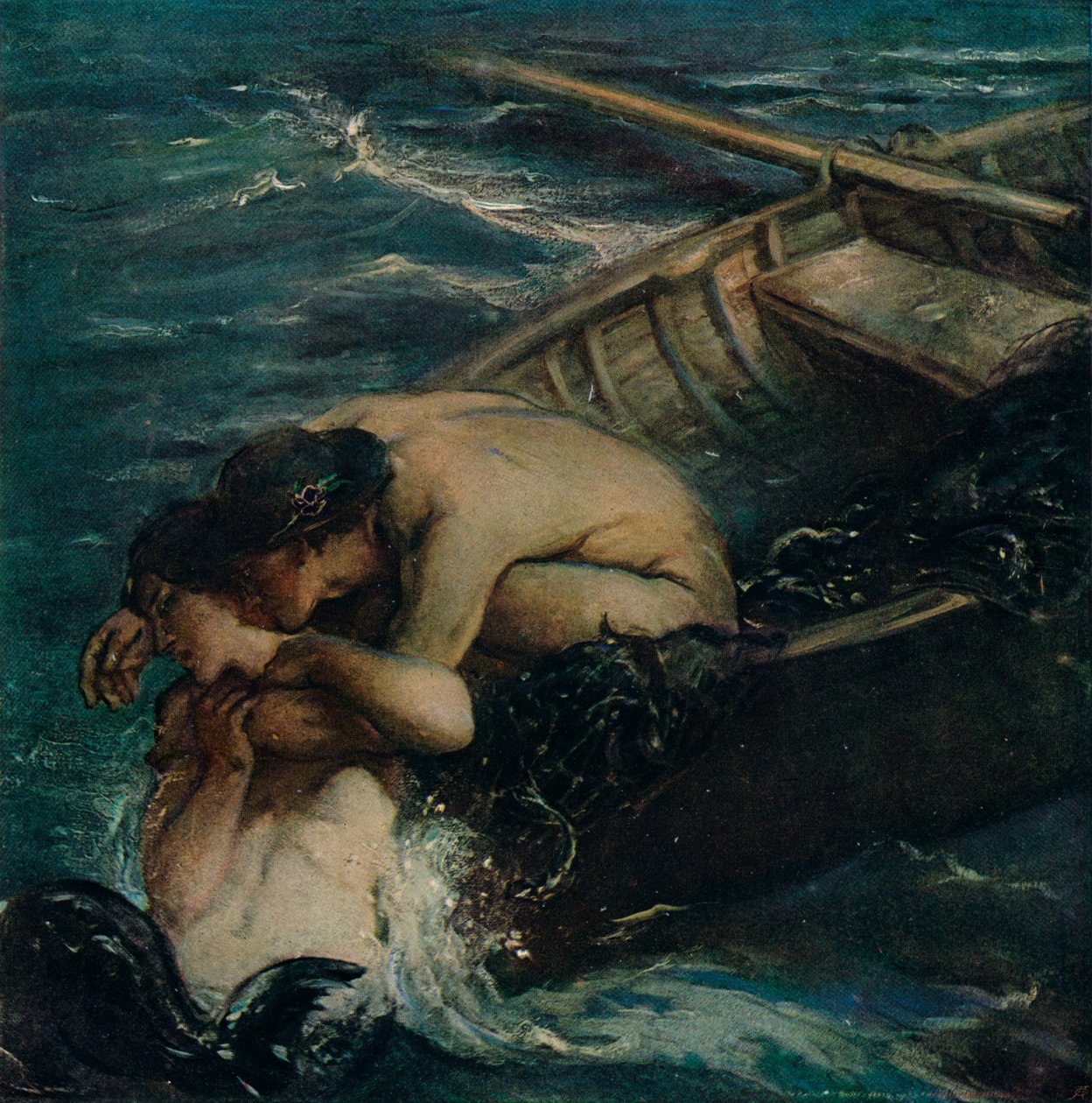 "A sellő", 1909 alkotó: Charles Shannon