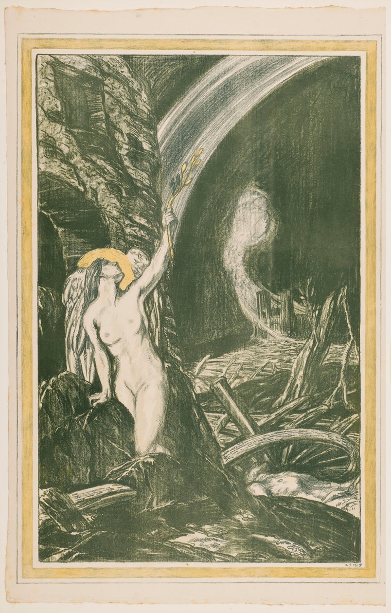 „A művészetek újjászületése”, 1917 alkotó: Charles Shannon